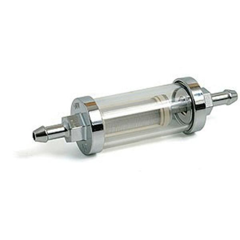 IN LINE CHROME/GLASS FUEL FILTER S015378 The Triumph Sports Six Club